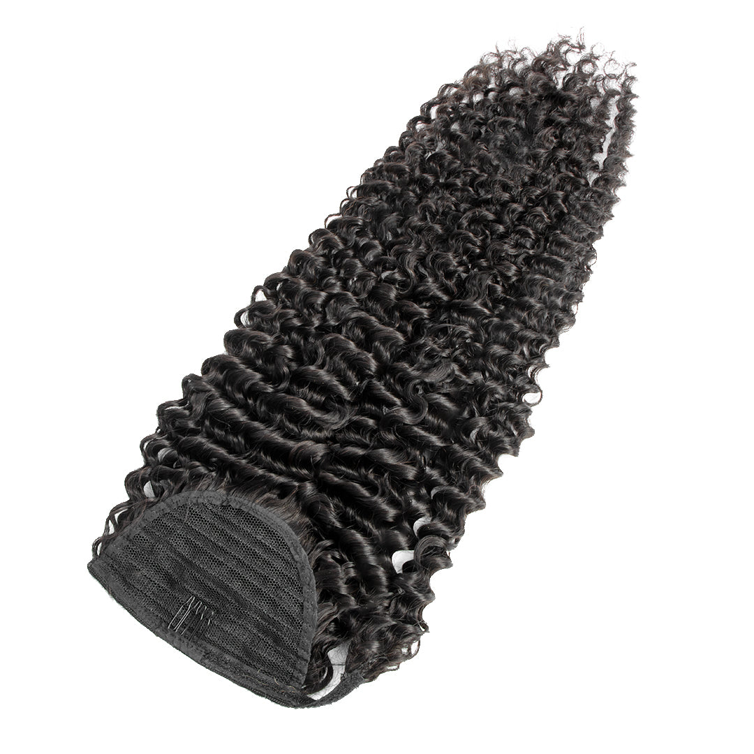 Kinky Curl Black Wrap Ponytail