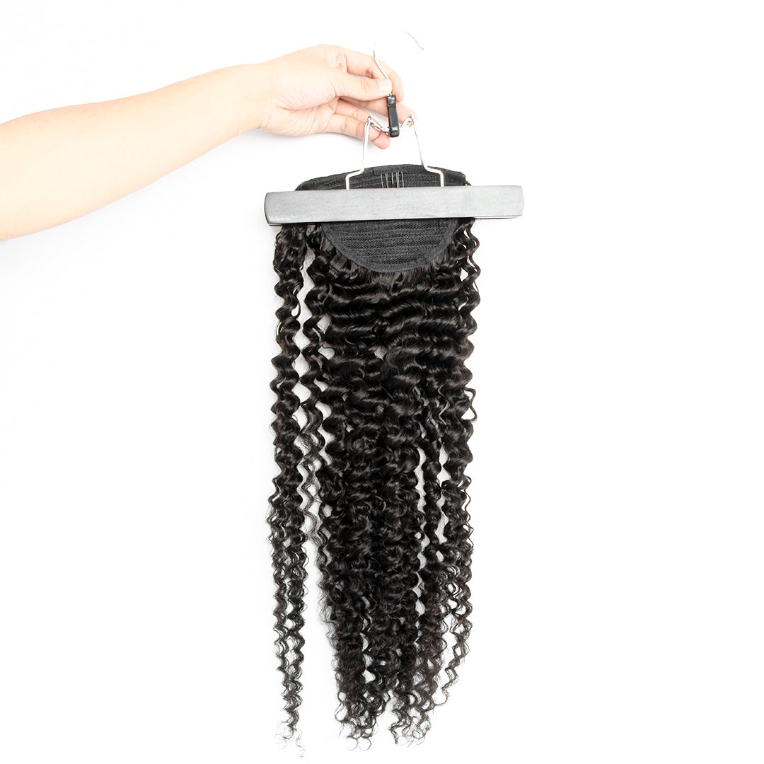 Kinky Curl Black Wrap Ponytail