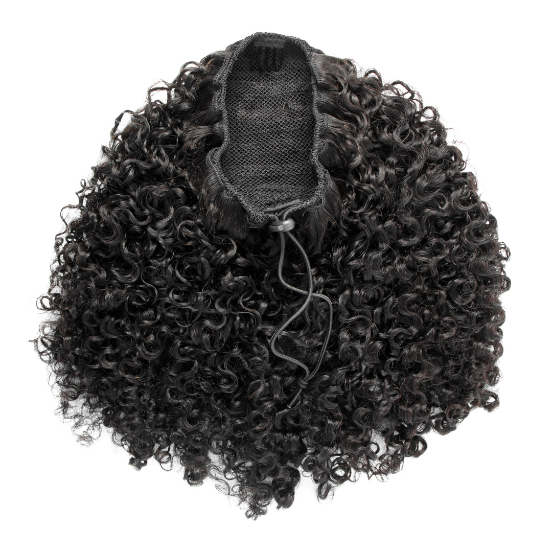 Water Kinky Curly Drawstring Pouytail