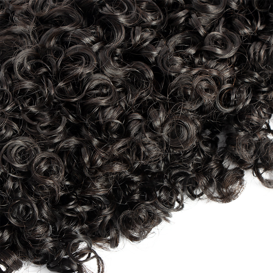 CURLSCROWN Water Kinky Curly Clip In Hair Extension Sets
