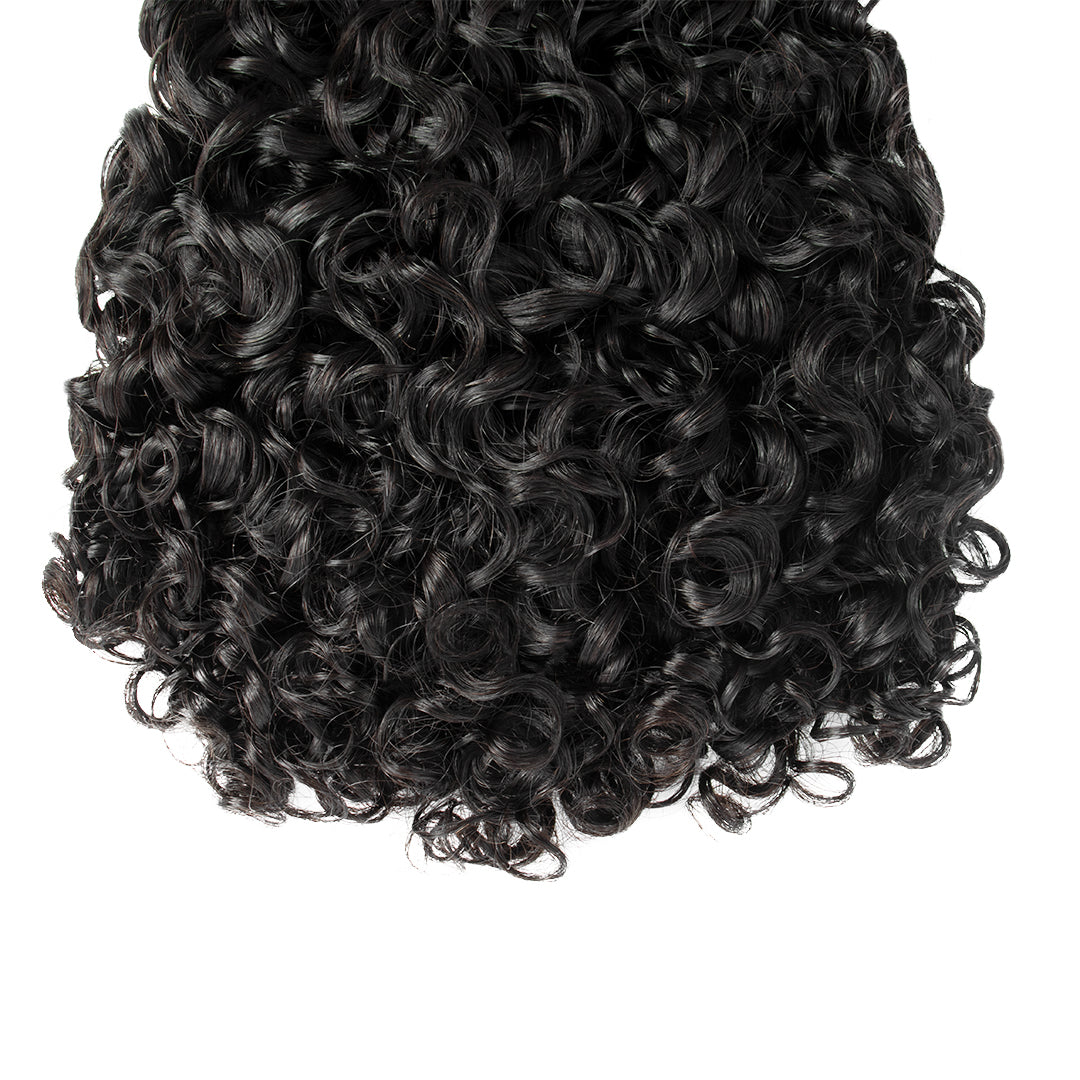 Deep Water Curly Bundle Human Hair Wefts
