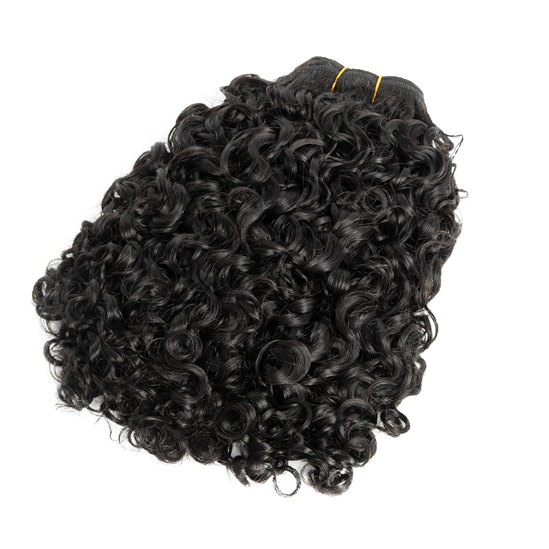 Deep Water Curly Bundle Human Hair Wefts