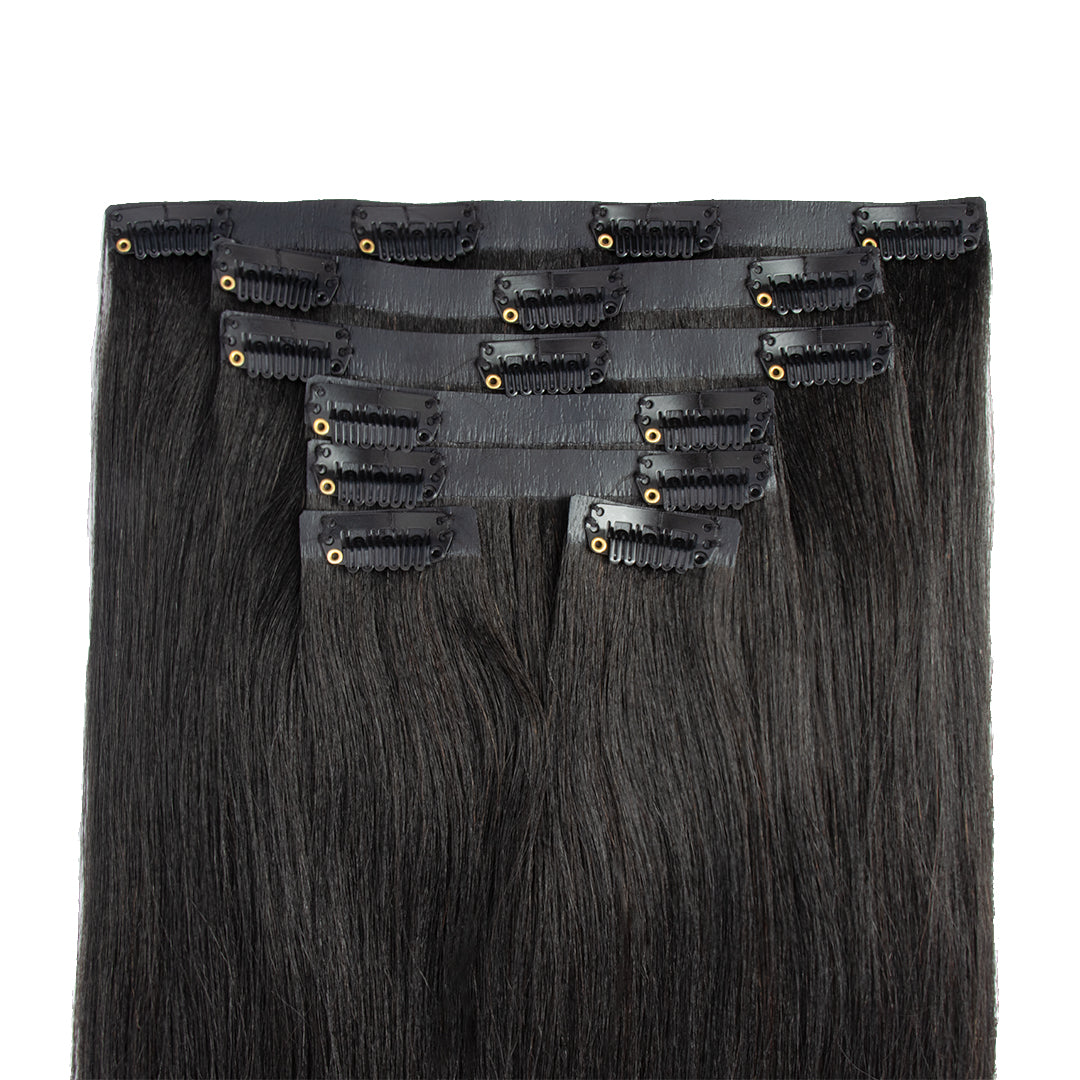 CURLSCROWN Straight Clip In Hair Extensions