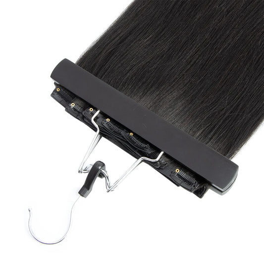 CURLSCROWN Straight Clip In Hair Extensions