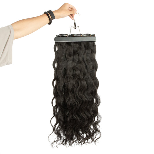 Seamless Natural Color Wave Clip-ins Hair Extensions