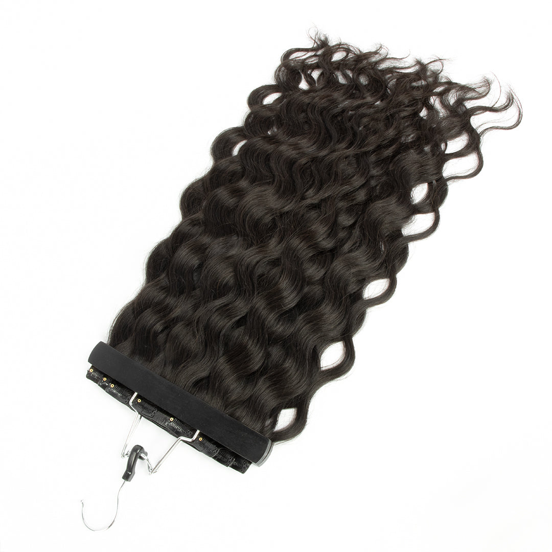 Seamless Natural Color Wave Clip-ins Hair Extensions