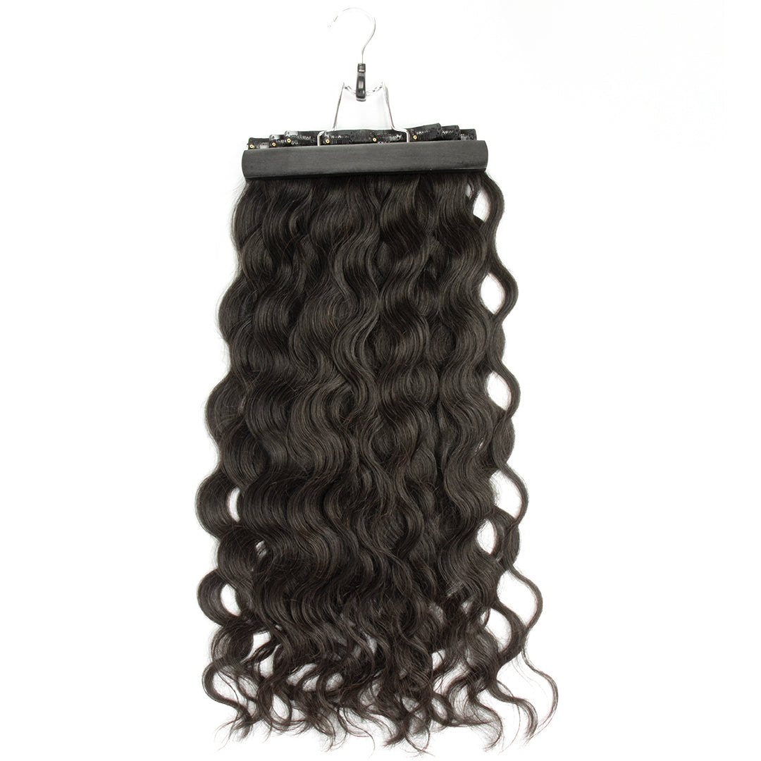 Seamless Natural Color Wave Clip-ins Hair Extensions