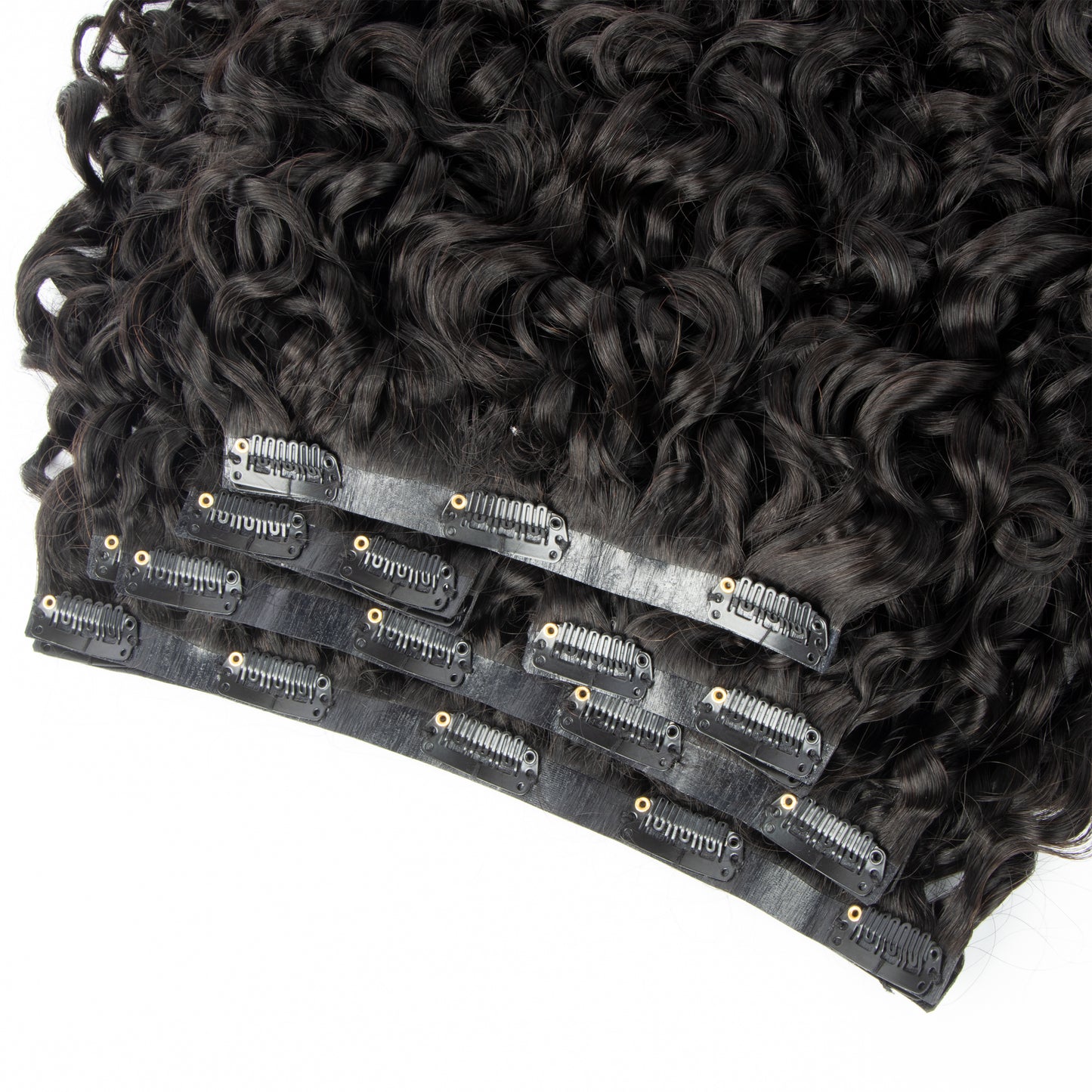 Seamless Deep Water Curly Clip in Hair Extensions
