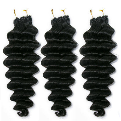 Feathers Lite Crochet Water Curls Human Hair Extensions