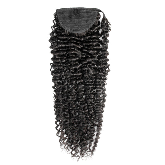 Kinky Curl Black Wrap Ponytail
