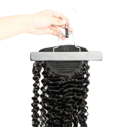 Kinky Curl Black Wrap Ponytail