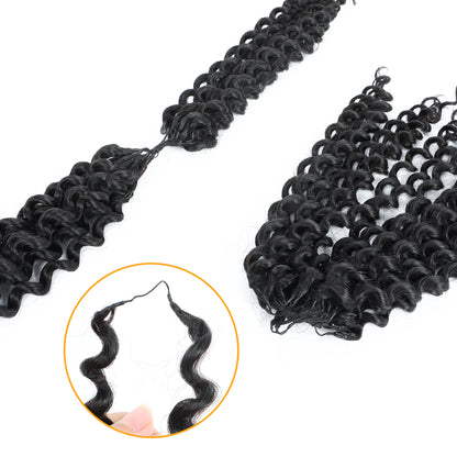 Feathers Lite Crochet Water Curls Human Hair Extensions