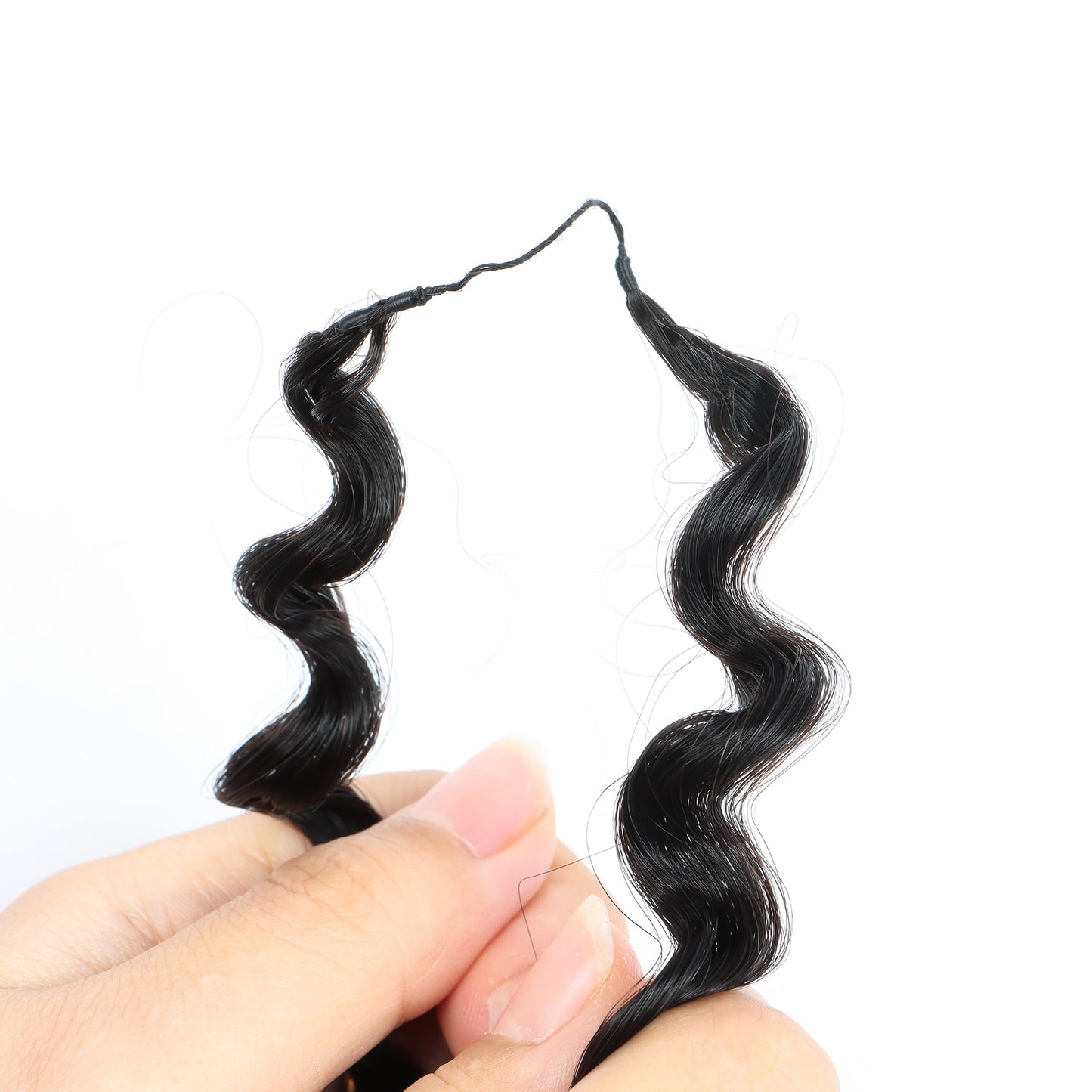 Feathers Lite Crochet Water Curls Human Hair Extensions