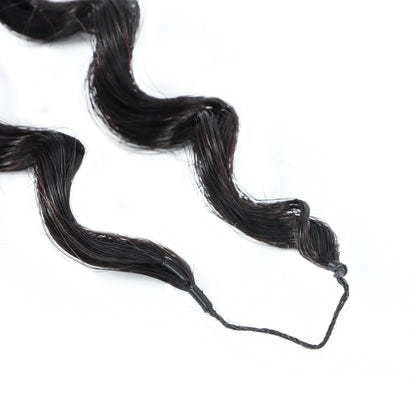 Feathers Lite Crochet Water Curls Human Hair Extensions