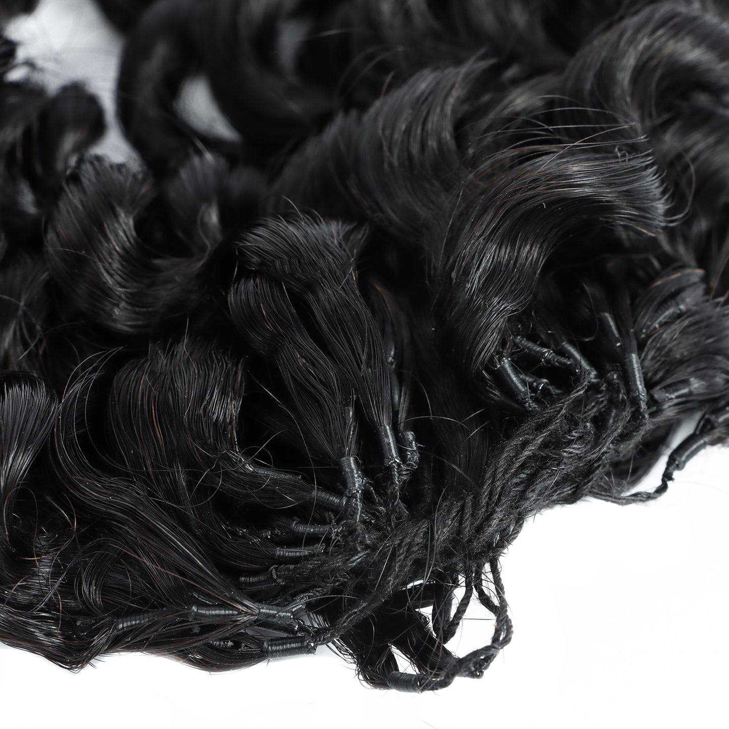 Feathers Lite Crochet Water Curls Human Hair Extensions