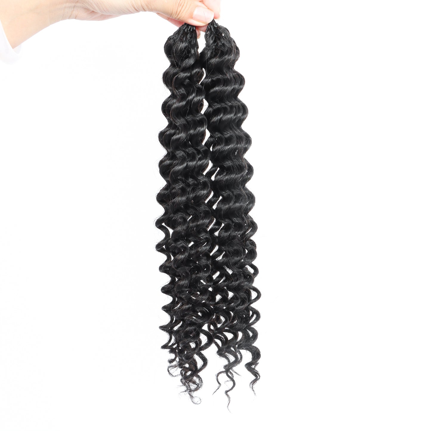 Feathers Lite Crochet Water Curls Human Hair Extensions