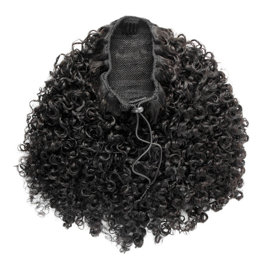 Water Kinky Curly Drawstring Pouytail
