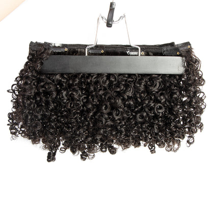 CURLSCROWN Water Kinky Curly Clip In Hair Extension Sets