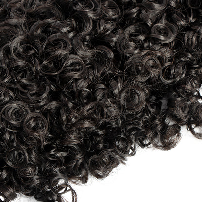 CURLSCROWN Water Kinky Curly Clip In Hair Extension Sets