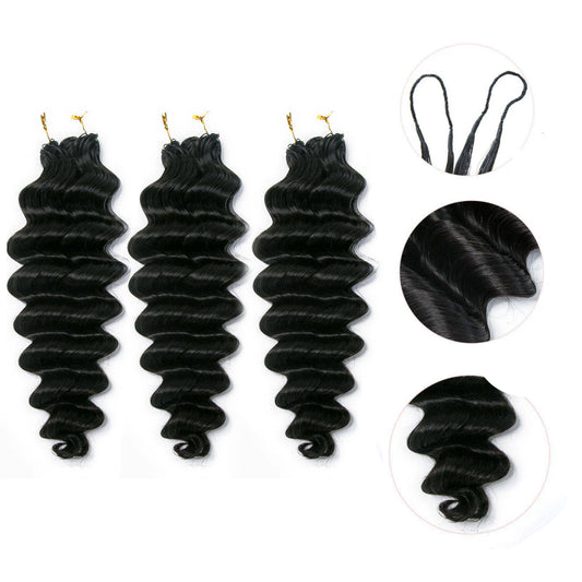 Feathers Lite Crochet Water Curls Human Hair Extensions