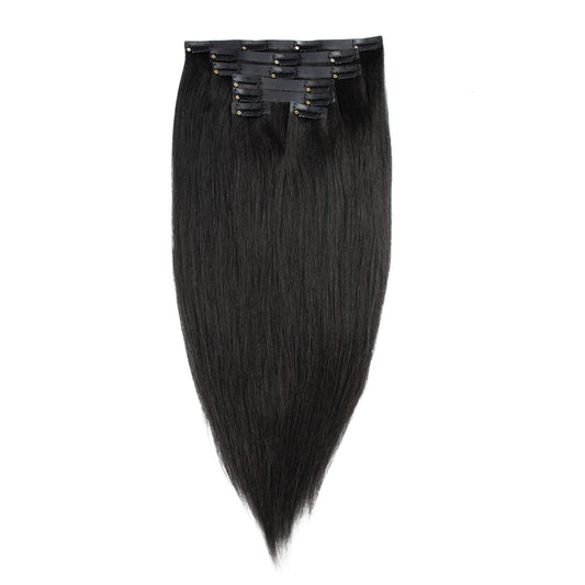 CURLSCROWN Straight Clip In Hair Extensions