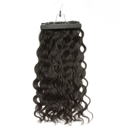 Seamless Natural Color Wave Clip-ins Hair Extensions