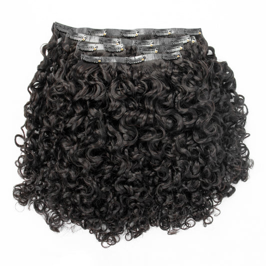 Seamless Deep Water Curly Clip in Hair Extensions