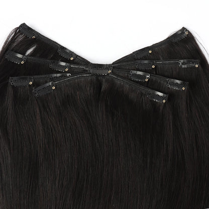 Straight Human Hair Octopus Clip in Hair 100g 1 Set